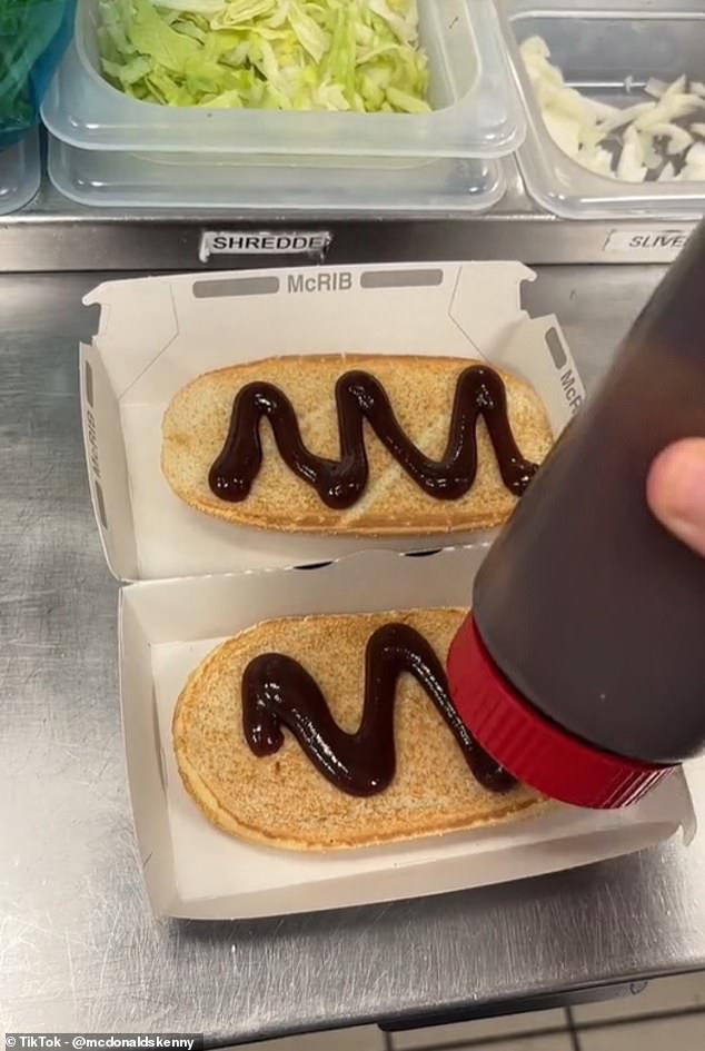 As part of the McRib relaunch, a video has surfaced on TikTok from McDonald's employee @mcdonaldskenny, offering a behind-the-scenes look at how the new version is made.