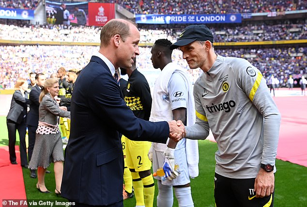 He also met Prince William, the future King of England, during his time as Blues boss.