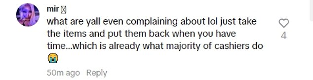 TikTok users agreed with the poster and criticized the woman for taking advantage of the store workers.