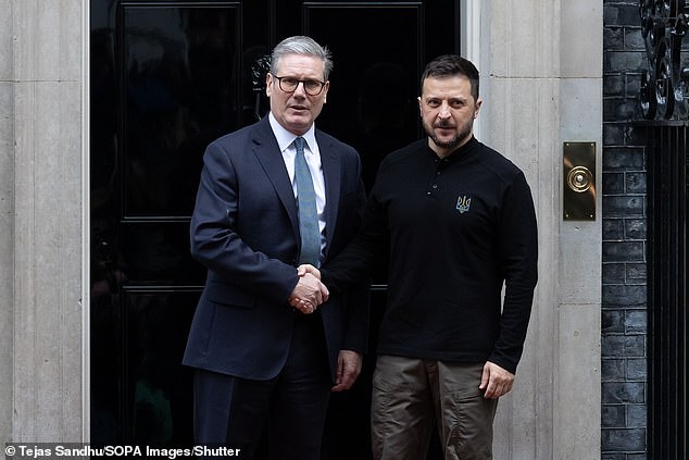 Observers say Ukraine's president faces an uphill struggle to convince Western allies to back his Victory Plan. Pictured: Volodymyr Zelensky with Prime Minister Keir Starmer this month