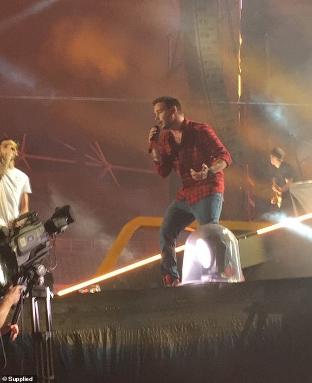 Pictured is a photo I took of Liam during a concert in Australia in 2015 (Zayn is pictured on the left)