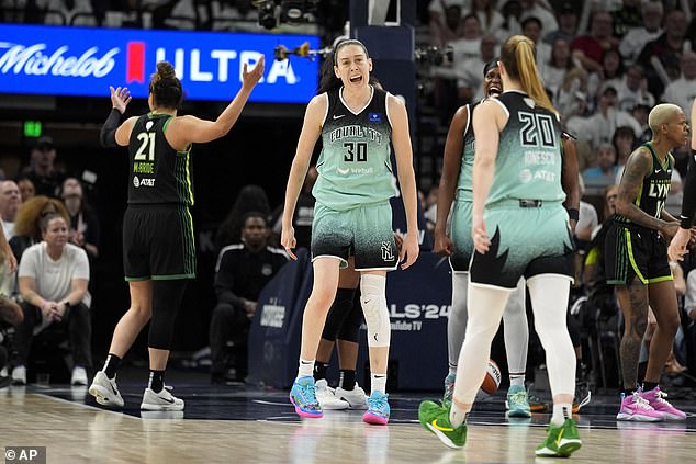 Breanna Stewart had an explosion at the end of Game 3 of the WNBA Finals on Wednesday