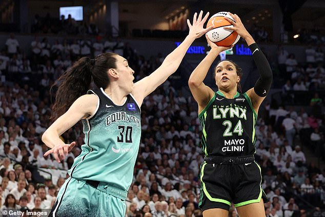 Minnesota Lynx star Napheesa Collier broke the record for most points in a WNBA playoff run.