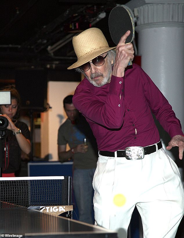 Chalamet's character will be based on Marty Reisman, one of the greatest American table tennis players of all time (pictured in New York in 2012).