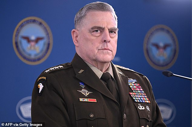 The then chairman of the Joint Chiefs of Staff, Mark Milley, called Trump a 