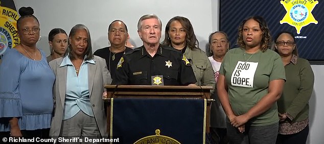 The morning conference, held by the Richland County Sheriff's Department, was organized to gather information regarding the South Carolina native's disappearance.