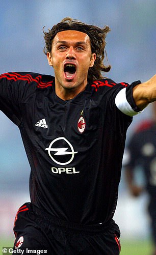 Paolo Maldini was also part of the defense