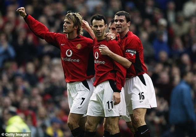 Roy Keane (right) was the only Man United legend chosen by Beckham (left)