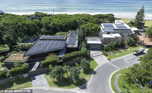 Shannon House is a modern, architecturally designed beachfront resort enjoying direct access to the picturesque Belongil Beach. He bought the property for $2 million.