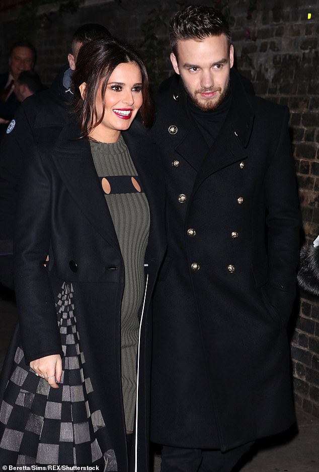 Cheryl and Liam Payne at a Christmas concert in London in November 2016