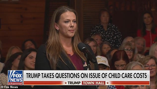 The Georgia woman named Rachel who asked Trump about child care affordability said she was 