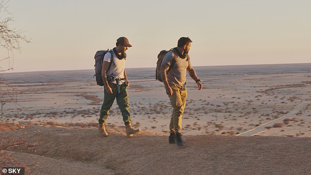 They spent three days in Namibia filming the series and forged a strong bond running from lions, surfing on freight trains, rappelling and sleeping under the stars.