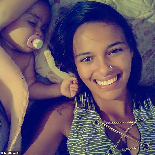 Paula Janaina Ferreira Melo, 25, poses with an unidentified child in an undated photo