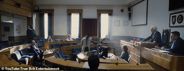 At the beginning of the trailer, his character Jack Jones is in court, where the judge reprimands him for his bad behavior, including football fights and cocaine possession.