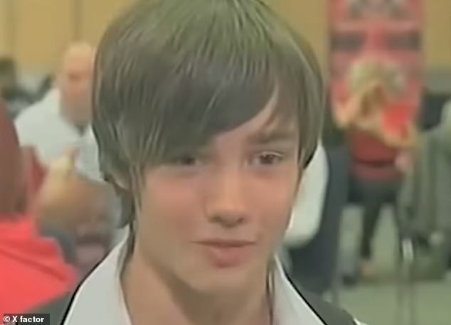 Liam giving an interview on X Factor when he was 14