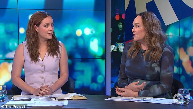 Georgie Tunny (left with Kate Langbroek) revealed that the live studio audience had burst into tears as they all shared their heartbreak over his death.