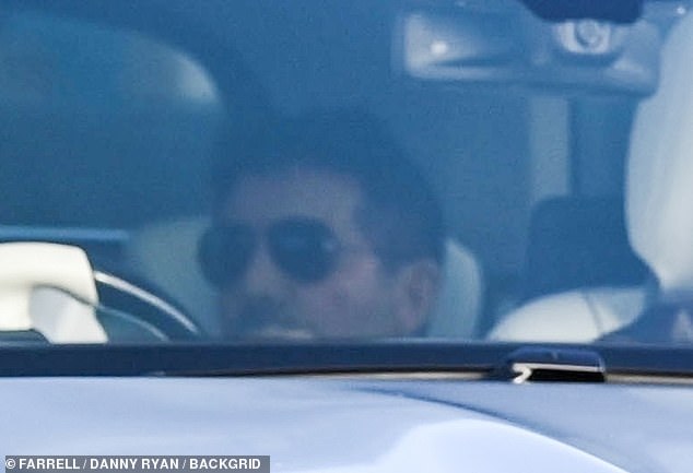 Cowell, who was wearing a pair of Aviator sunglasses, had been auditioning for Britain's Got Talent.