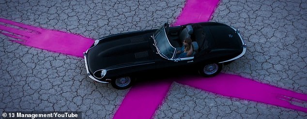 Swift seen above in a video of the Getaway Car interlude, which played before she performed the track on her Reputation Stadium Tour, which began in 2018.