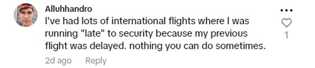 While Tim is pleased with his early arrival, many users pointed out that there are many external factors that influence people's travel plans.