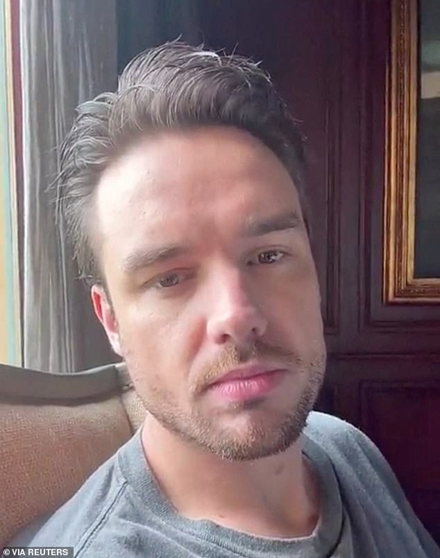 The One Direction star died after falling from the third floor of the Casa Sur Hotel in Buenos Aires on Wednesday (pictured in a Snapchat post hours before his death)