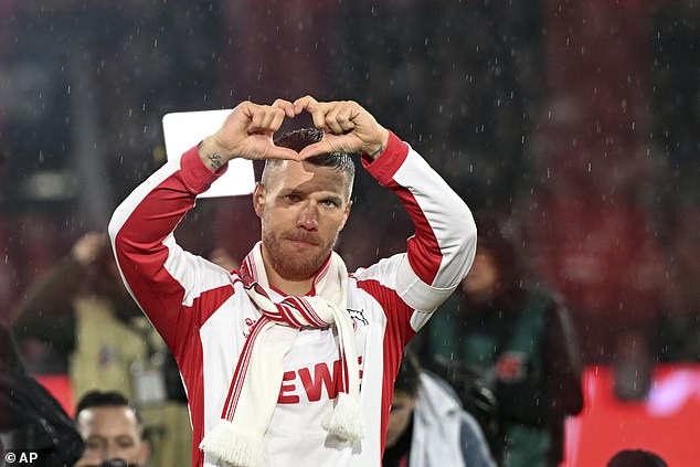 Podolski said a tearful farewell to Koln fans in Germany at the beginning of October.