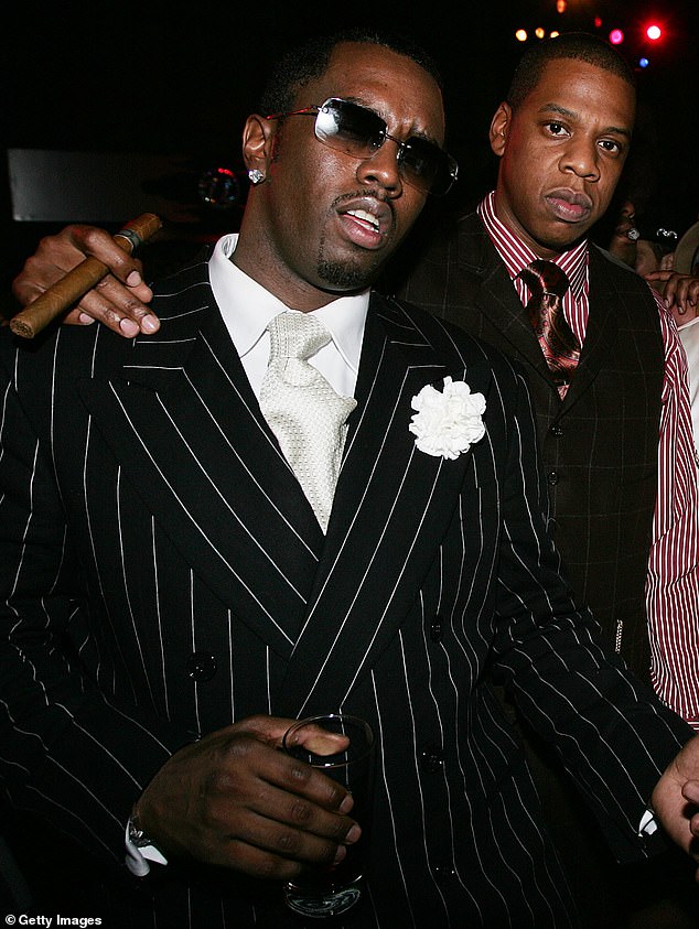 Payne also recalled meeting Jay-Z (pictured with Combs) at the reunion 