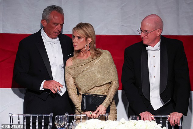 Hines and RFK Jr had coffee together last week despite reports that the two have barely spoken in the past two weeks since allegations surfaced about his alleged affair with Nuzzi.