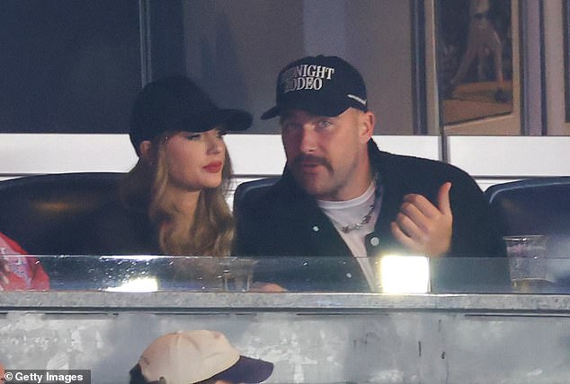 Both Taylor and Travis recently spent time together during their bye week, and the pair stopped by Yankee Stadium on Monday to watch the New York Yankees beat the Cleveland Guardians (seen above).