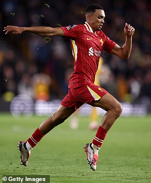 Trent Alexander-Arnold holds the title after reaching a top speed of 34.7 km/h