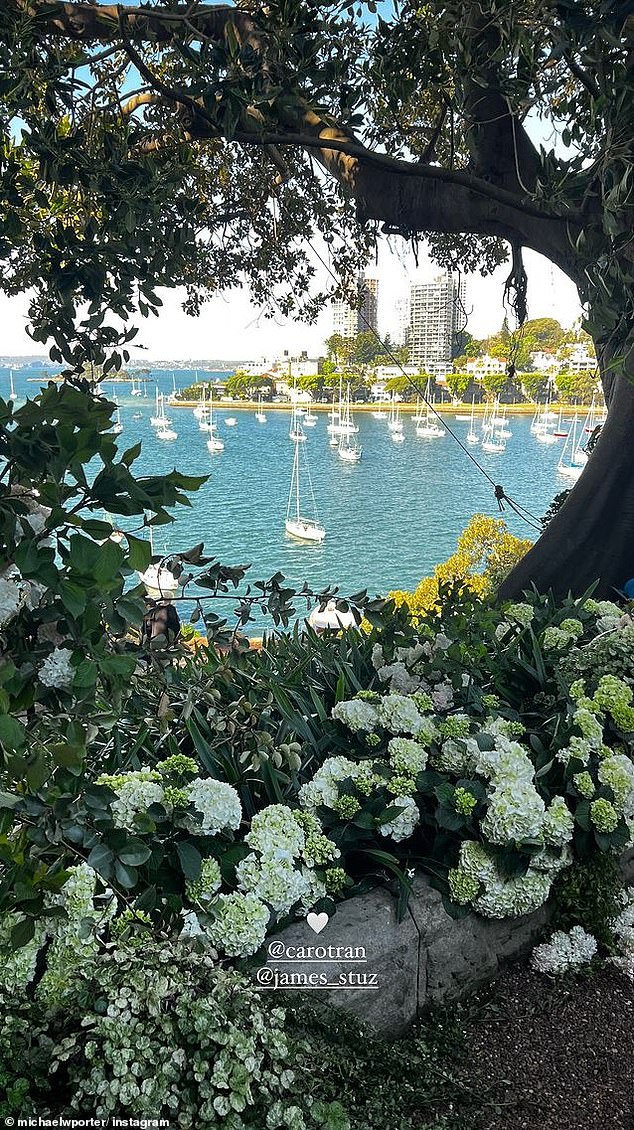 The couple were lucky not to celebrate their vows on the same Coogee beach after hundreds of mysterious black tar balls started appearing just days before their big day.