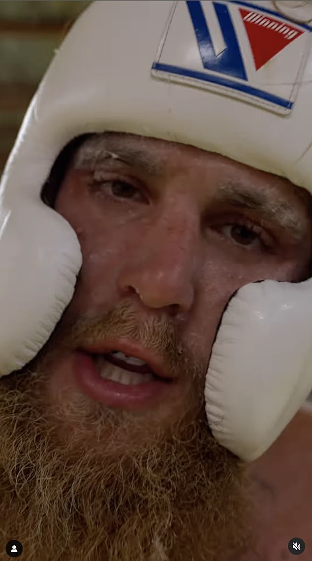 Paul is confident he has what it takes to beat Iron Mike and could be heard threatening the former champion after dropping his sparring partner, yelling: 