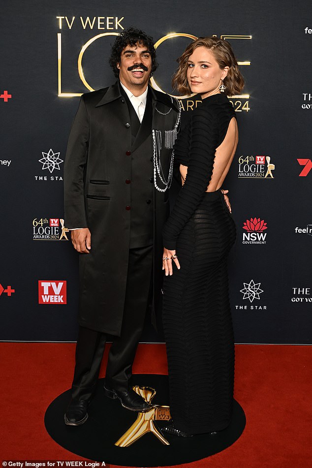 Armstrong's last day on ABC News Breakfast was somewhat marred when the network called him out for doing voiceovers for insurance company NRMA while working on the show. Pictured with his girlfriend Rona Glynn-McDonald at 2024 Logies