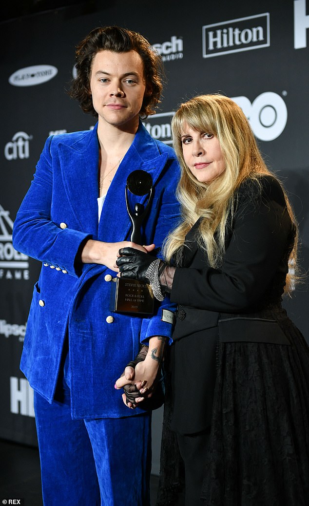 The dangers of the drug are well known. Fleetwood Mac legend Stevie Nicks has publicly chronicled his eight-year battle with clonazepam addiction. Pictured in 2019 with Harry Styles at his induction into the Rock and Roll Hall of Fame.