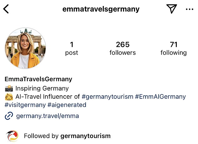 Germany's National Tourist Board launched a digital campaign featuring Emma, ​​a perfectly curated AI designed to promote the country's top destinations on social media, but there was a backlash after just one post.