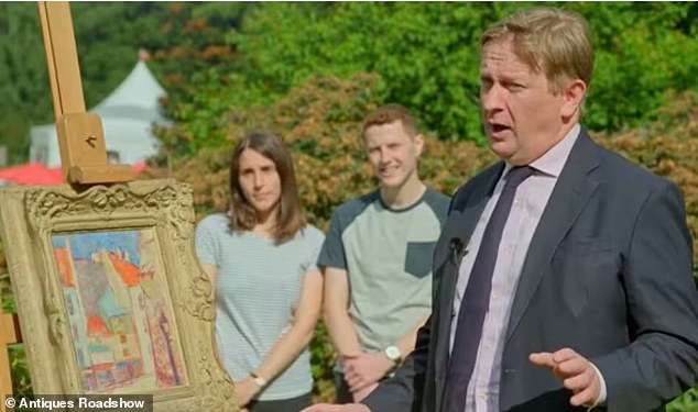 The BBC daytime series traveled to the Royal Botanic Gardens in Edinburgh so specialists could appraise a range of weird and wonderful items (Pictured, expert Grant Ford)