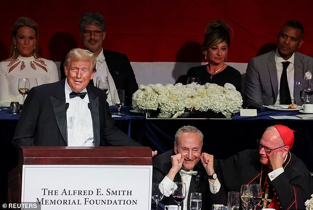 Trump appeared on Fox & Friends and revealed that Fox staff helped him write jokes for Al Smith's dinner.