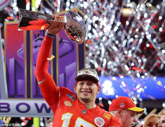 Mahomes won his third Super Bowl earlier this year when the Chiefs beat the 49ers in Las Vegas.