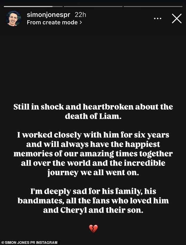 While it's understandable that Cheryl has decided not to share her grief publicly for the time being, her manager, Simon Jones PR, released a statement and also expressed her thoughts to Cheryl and Bear.