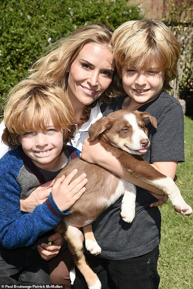 The couple share 15-year-old twin sons, named Bob and Max; photographed in 2016