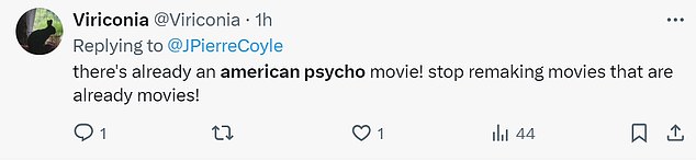 1729284166 631 American Psycho fans furious as new film announced 24 years