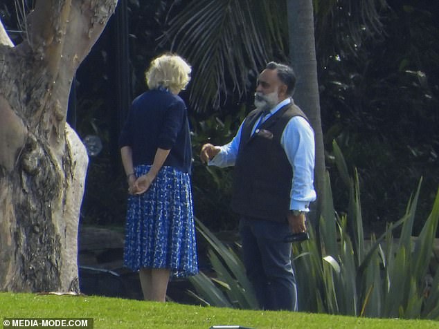 The couple are staying at Admiralty House, the official residence of Australia's Governor-General, which has panoramic views across Sydney Harbor to the Opera House.