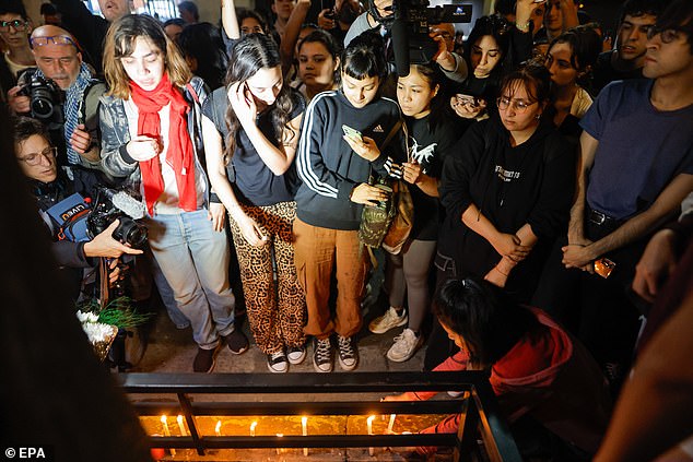 Fans of singer Liam Payne light candles in Buenos Aires, Argentina