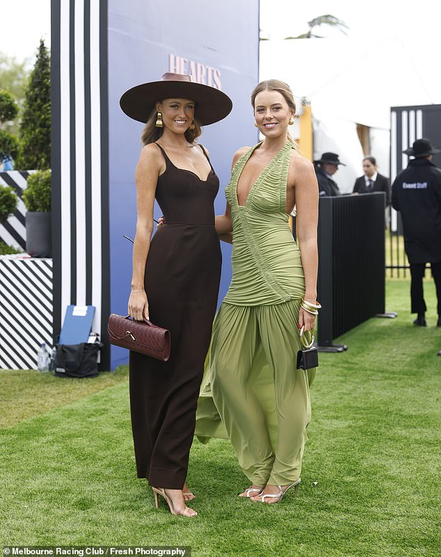 Elsewhere, football legend Billy Brownless' two daughters, Lucy and Ruby, also put on very glamorous displays when they joined the guest list.