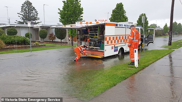 The Victorian State Emergency Service received almost 600 calls for help amid the deluge.