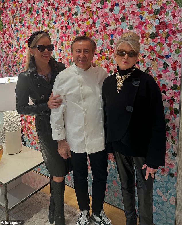 Stewart was all dressed up to host a Breakfast at Tiffany's themed event with chef Daniel Boulud and entrepreneur Lee Brian Schrager.