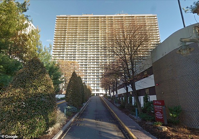 Adams owns a condo on the 22nd floor in this Fort Lee building with Tracey Collins. His ex Sylvia Cowan lives on the 21st floor.