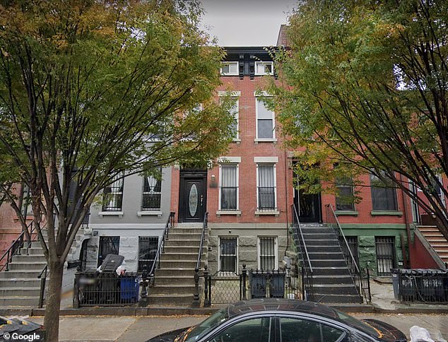 The Adams house is seen on Lafayette Street in Bed-Stuy, Brooklyn. He said he lives in the basement and rents the other two floors to finance his son's college education.