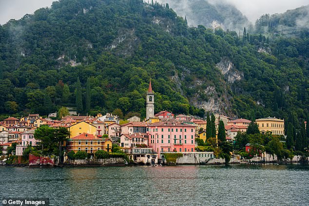 He has managed to visit many places in Italy, including Lake Como, which is about an hour from Milan.