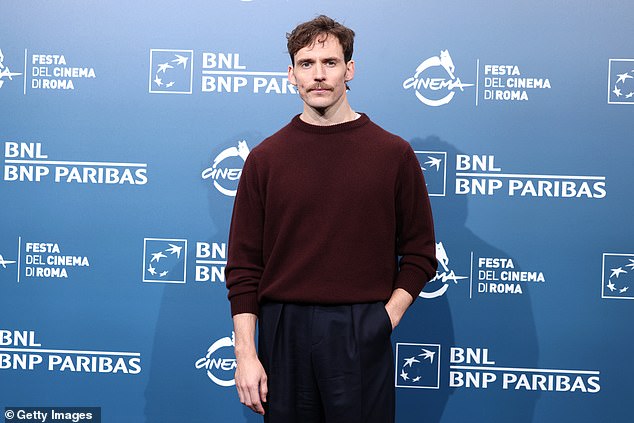 The actor, 38, joined the cast of The Count of Monte Cristo at the photocall during the Rome Film Festival on Saturday, ahead of its premiere.