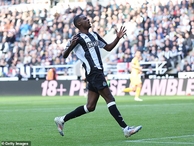 Alexander Isak wasted a handful of chances as the Magpies failed to assert their dominance.